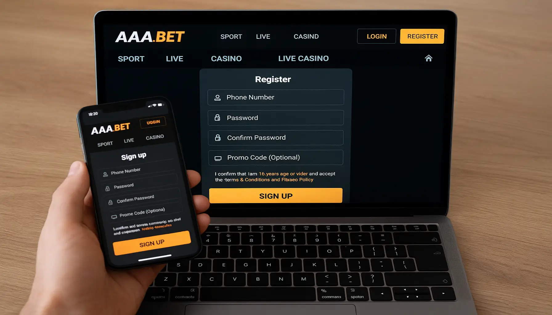 Não Perca tempo, o rRgistro na site AAA.BET